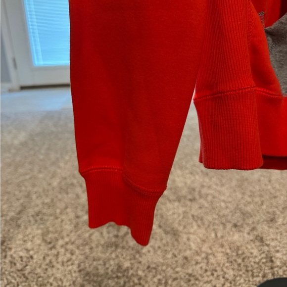 Nike Crimson Zip Up Hoodie with Charcoal Accents - Picture 5 of 11